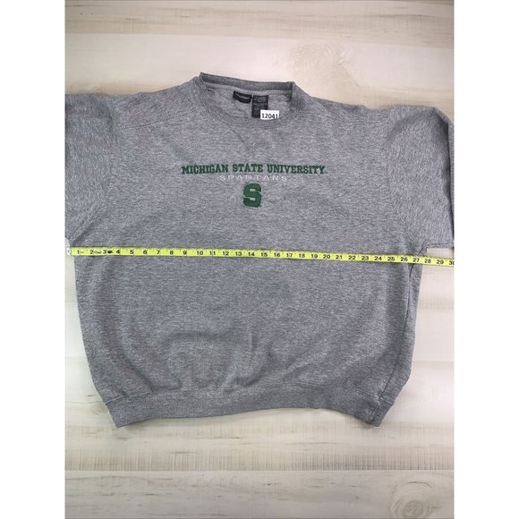 Vintage Y2K Pro Edge Embriodered Michigan State Spartans Sweatshirt Adult XL- - Picture 4 of 9